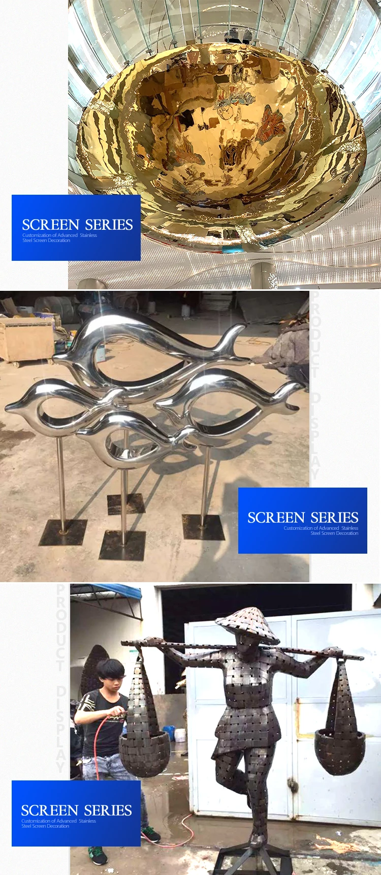 Silver Color Outdoor Stainless Steel Fish Sculpture for Sale Metal Art Decor Modern Abstract Stainless Steel Fish Sculpture