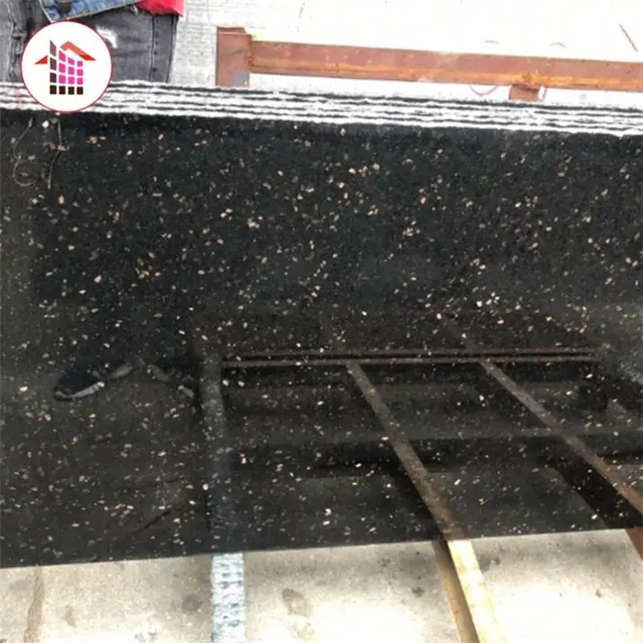 Bán buôn giá cả cạnh tranh tự nhiên được đánh bóng đen ấn độ galaxy granite