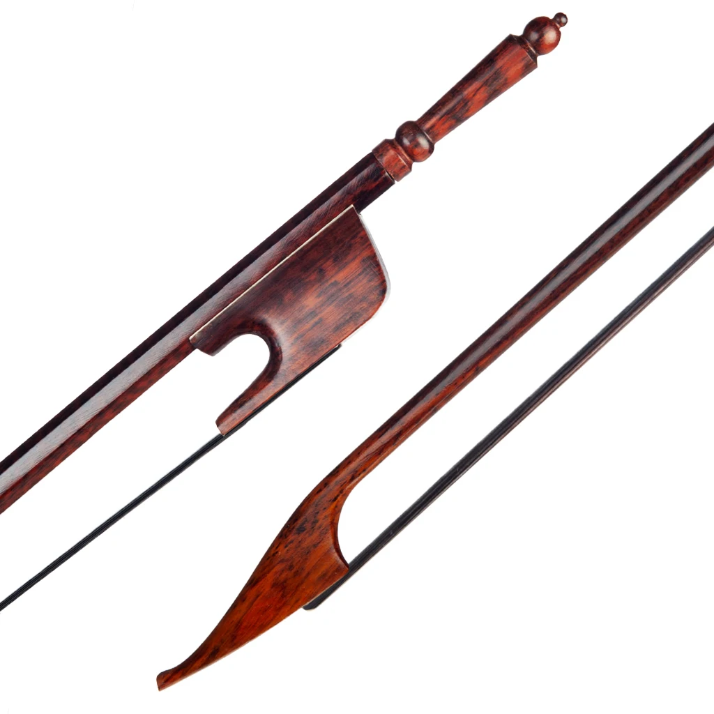 naomi 4/4巴洛克风格小提琴弓配蛇木青蛙黑马毛平衡小提琴弓