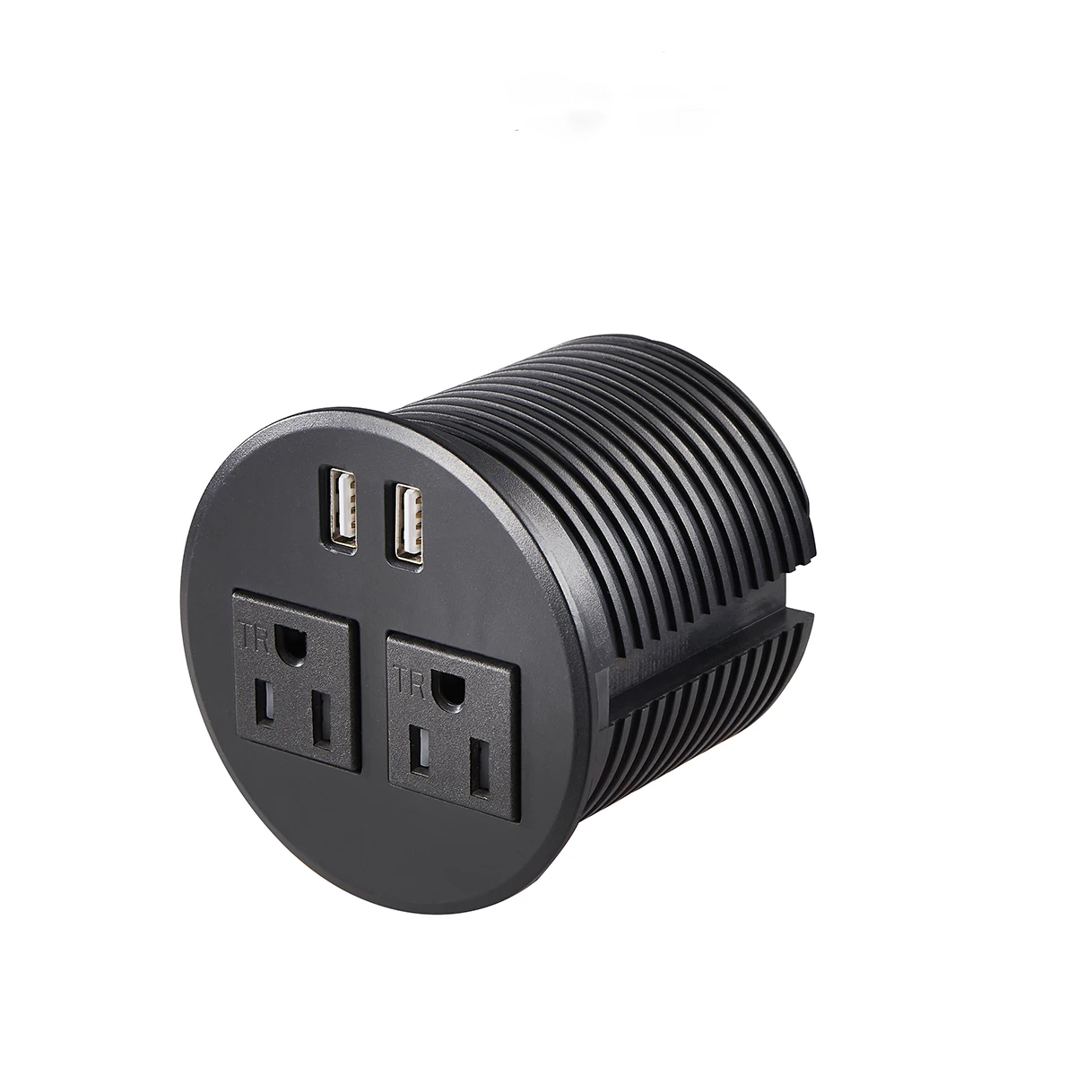 Desktop Power Socket With 2 Us Power And Dual Usb Charger / Round Table