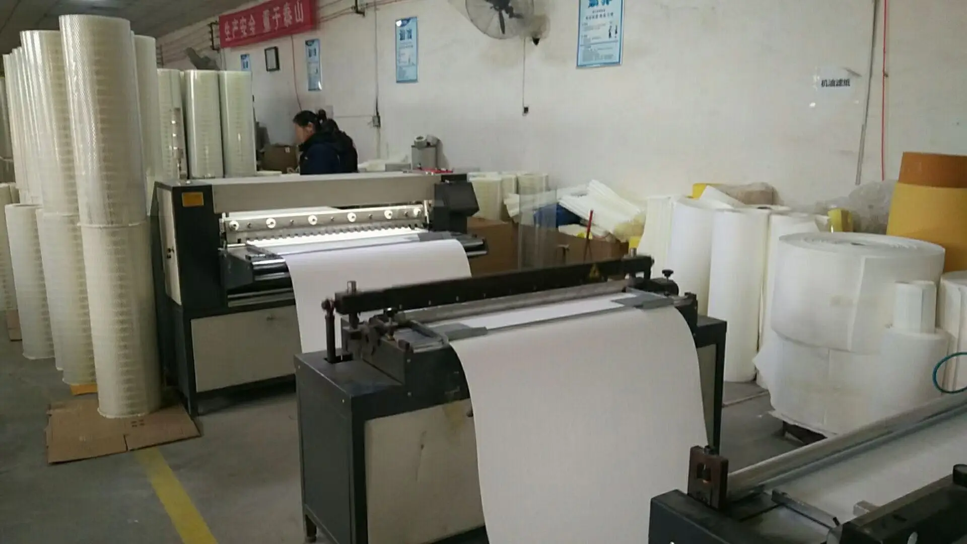 Indentation folding and shaping of air filter element