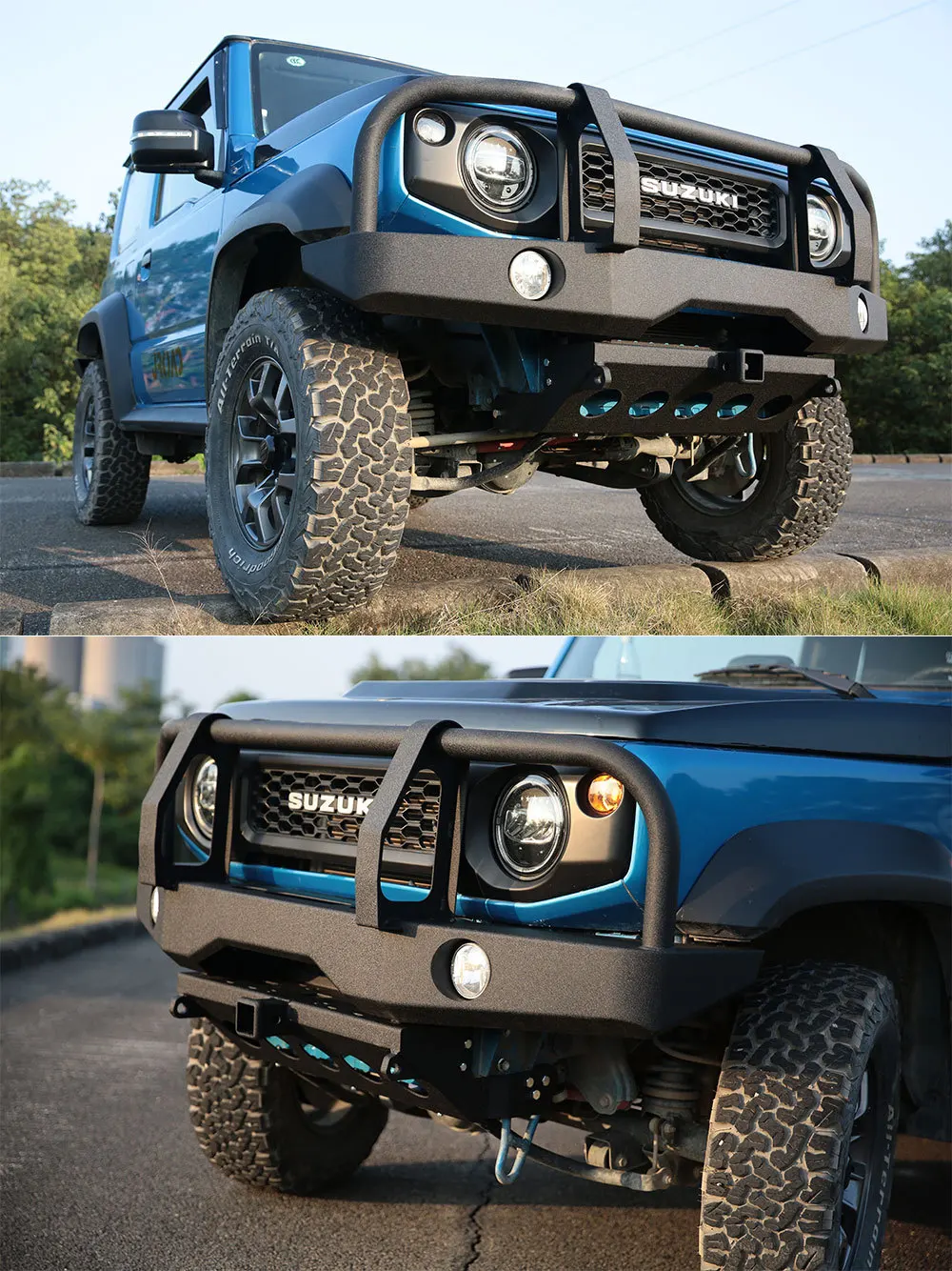 Jimny Accessories Steel Front Bumper With Winch Mount Jimny Jb74 Front ...