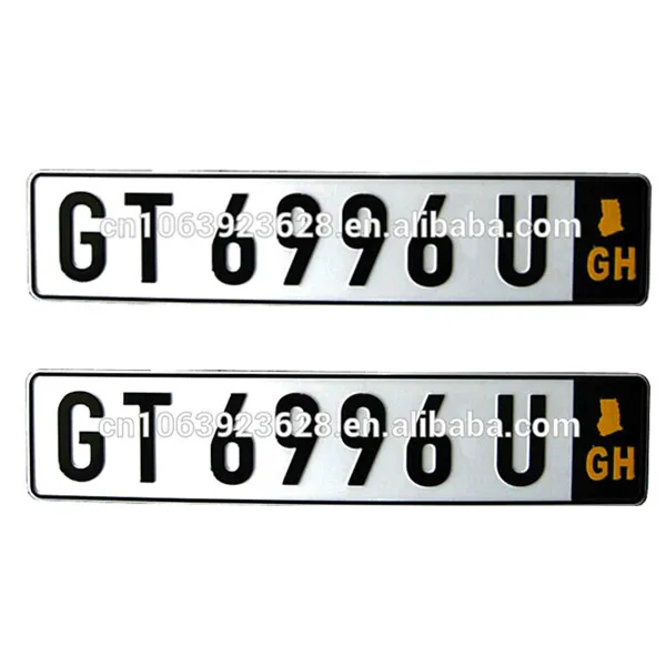 Vehicle number plate deals details