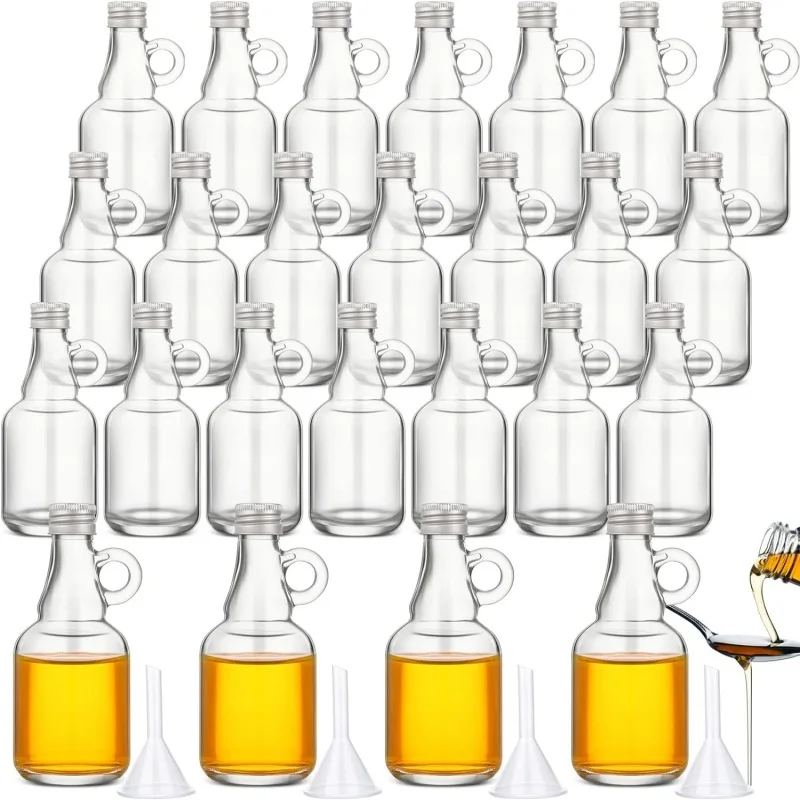 Mini Glass Bottles Bulk Empty Container Jar 50ml 100ml Whisky Rum Vodka ...