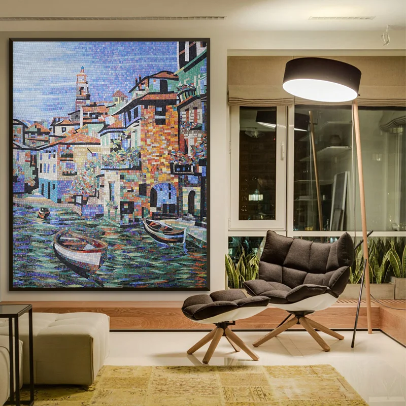 Venta al por mayor paisajes con mosaicos de ceramica-Compre online los