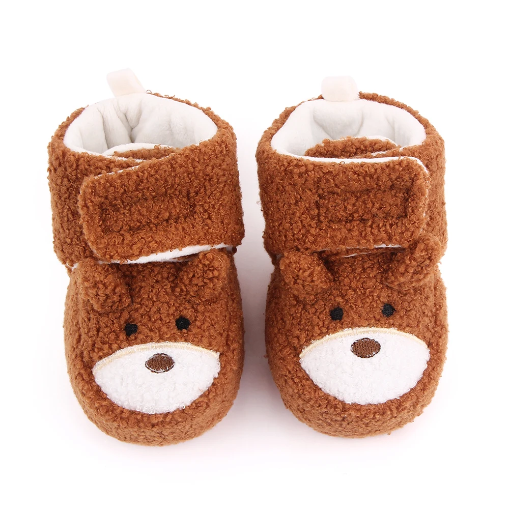 Winter baby boots cute cartoon soft sole baby shoes boys girls supplier