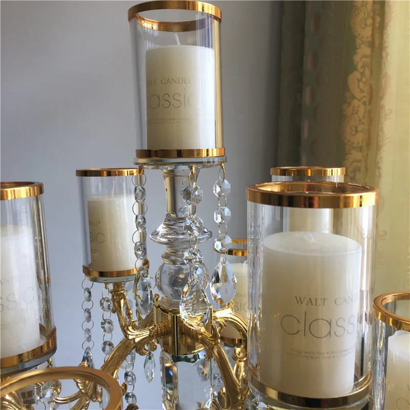 Luxury Candle Containers Brass Candle Holder Buy Crystal Candelabra