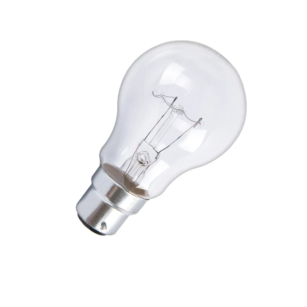 Factory Price High Quality clear Incandescent Light Bulb A55 60W E27 B22 Base clear lamp