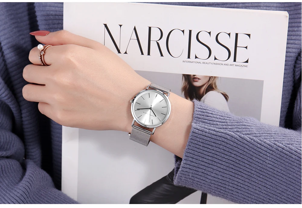 Hannah Martin Cc36 Minimalist Design Women Quartz Wristwatch Dial ...