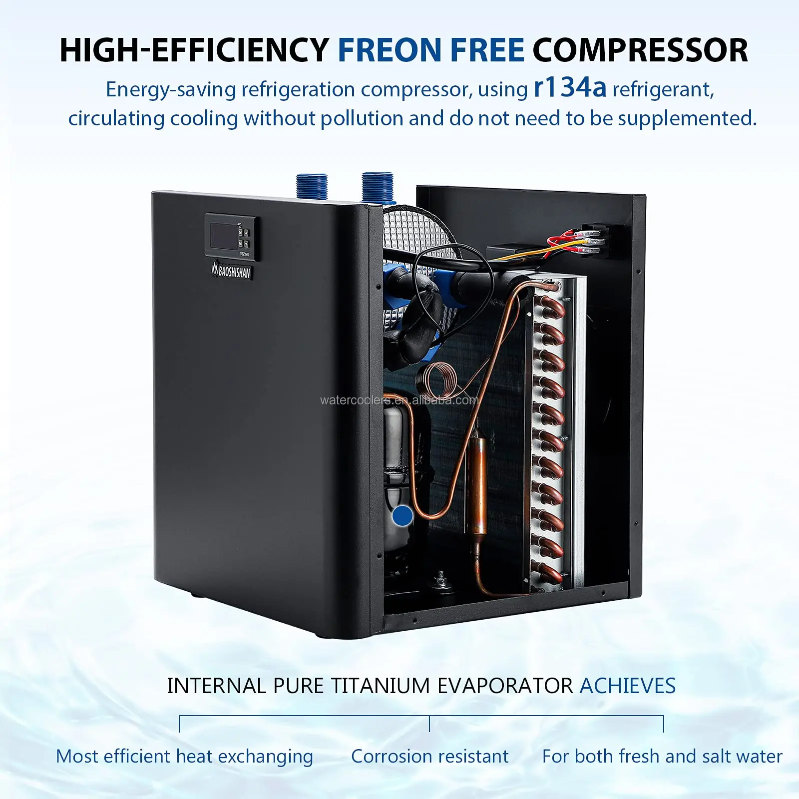 Hydroponic Water Chiller, 220V, 110-240V, 500w - detail 8