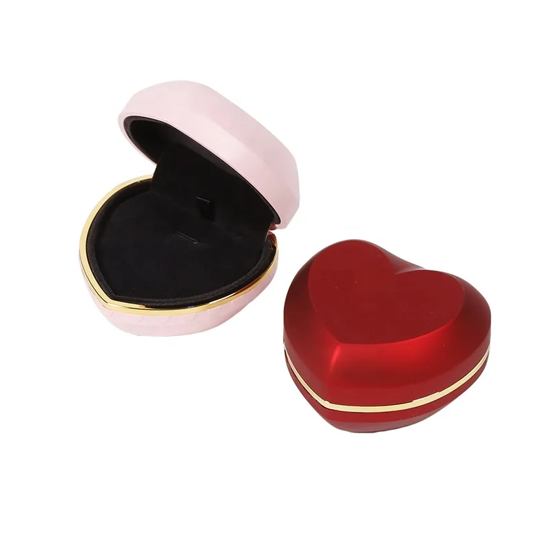 Wholesale fashion heart shape wedding pendant ring jewelry box with LED-2.JPG