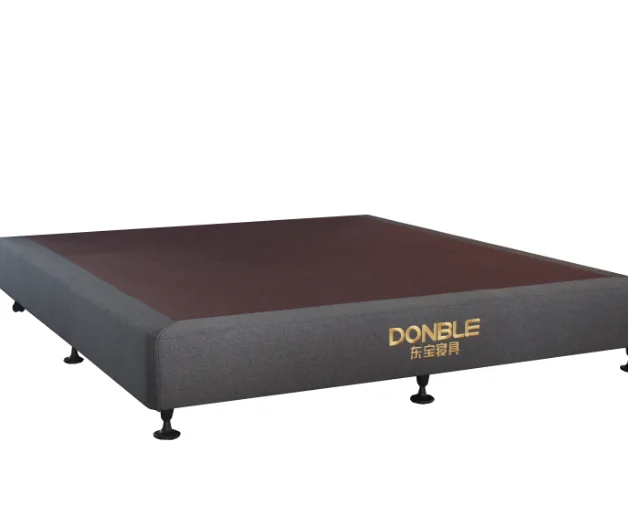 Wholesale double size Luxury velvet fabric bed with wooden bedbase