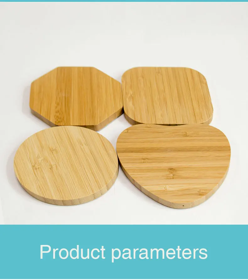 Wireless Charging 2020 NEW Hot Selling Portable Universal Wooden Wireless Phone Charger Fast Charging  Customized Mobile Power