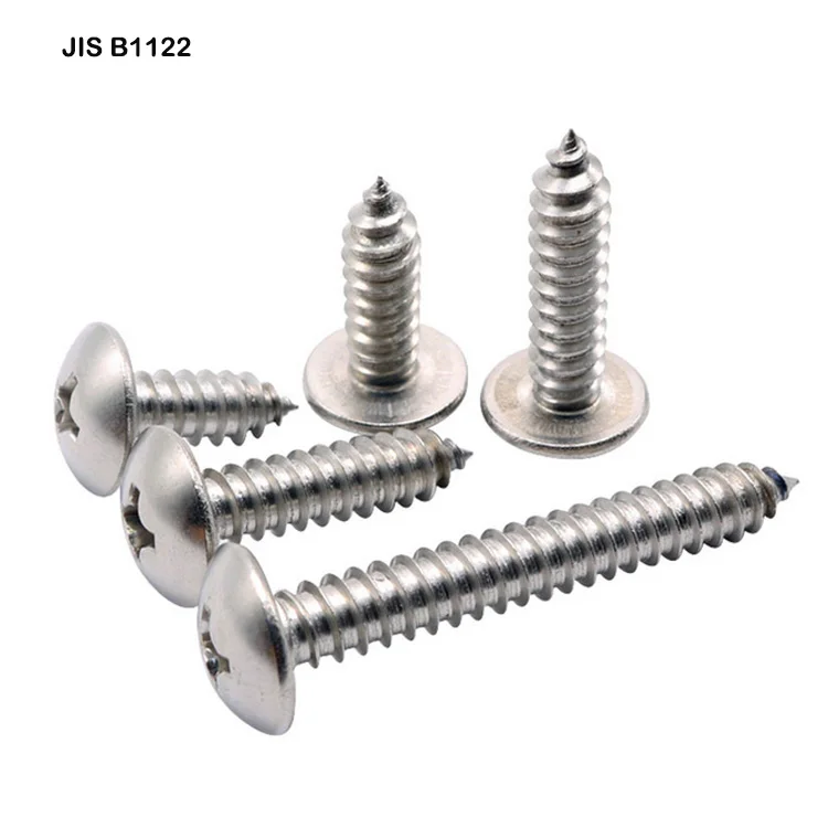 
Stainless Steel JIS B1122 Screws Cross Recessed Head Tapping Screws 