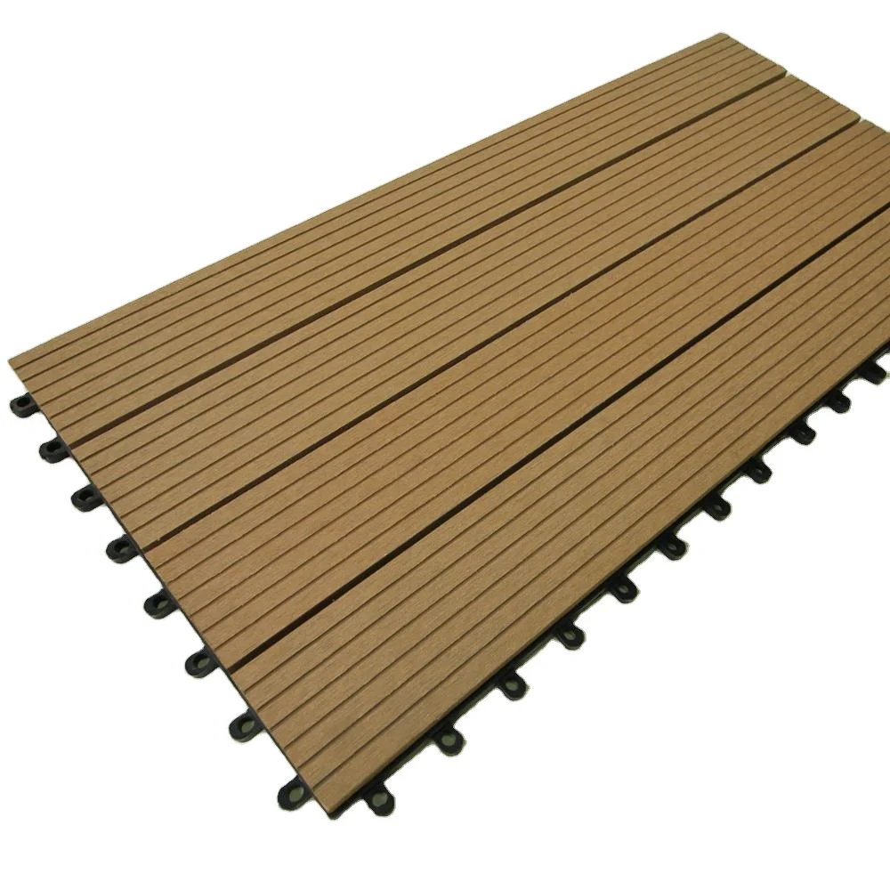 
Top quality wood plastic composite interlocking DIY wpc outdoor Floor Tiles 