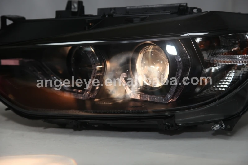 LED Angel Eyes Headlight For BMW F30 F35 318 320 325 328 330 335 2013-2015 Year SN For Original car halogen types