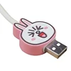Cartoon USB data cable earphone headphone silicone soft pvc line data cable protector