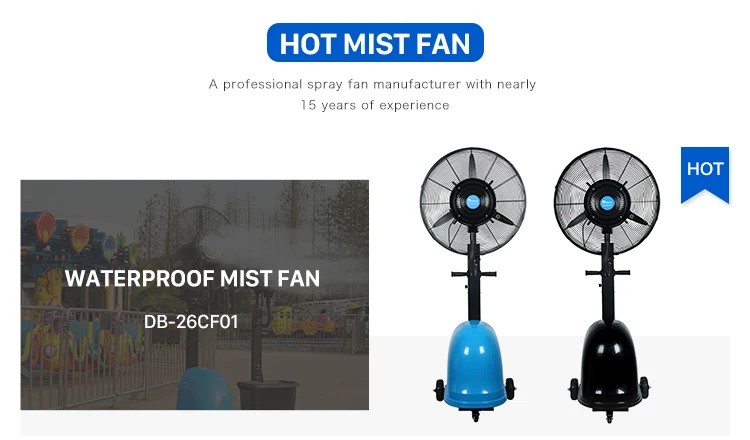Mounted Water Misting Fan, Wall, 220, 145m3 - detail 16