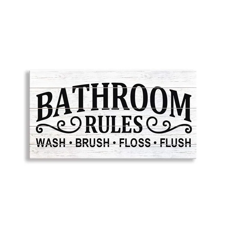 12 inches Wall Decor Retro Bathroom Hot Baths Small Metal Shabby Sign Retro Plaque Vintage Aluminum Plate 6