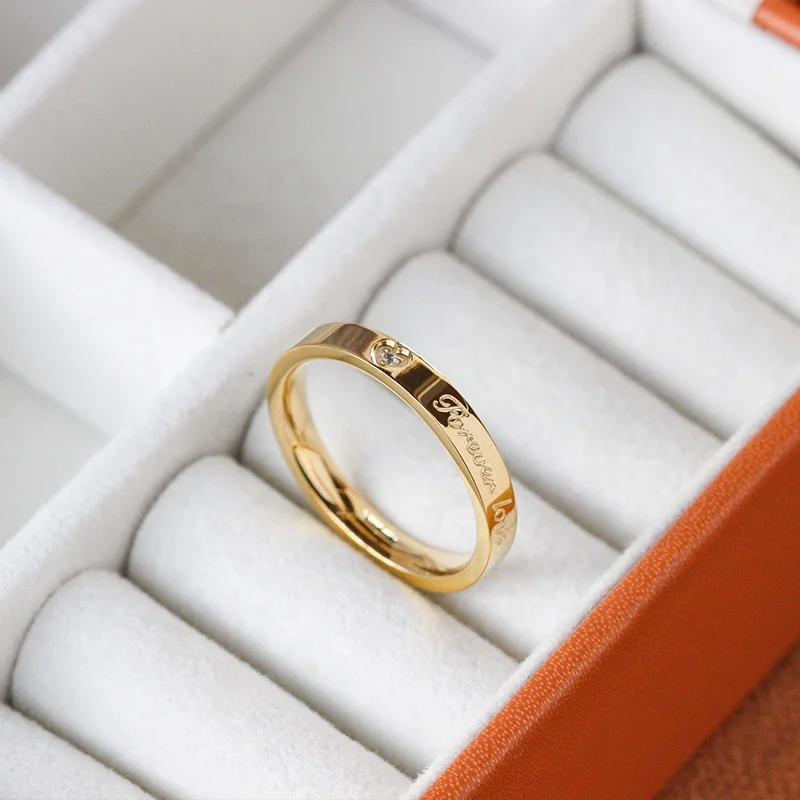thumbnail image 2 of 3PCS Gold Stackable Rings For Women – Non-Tarnish 14K Gold Plated Stainless Steel With Cubic Zirconia 2 of 9