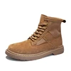 Men's casual fashion boots leather outdoor climbing shoes high put down men's shoes