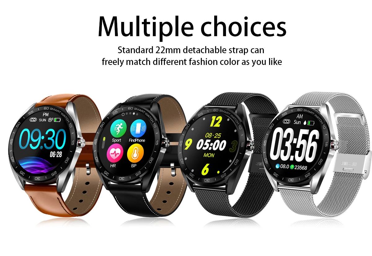 K7 Smart Watch 1.3" Round Screen Ip68 Waterproof Full Touch Sleep