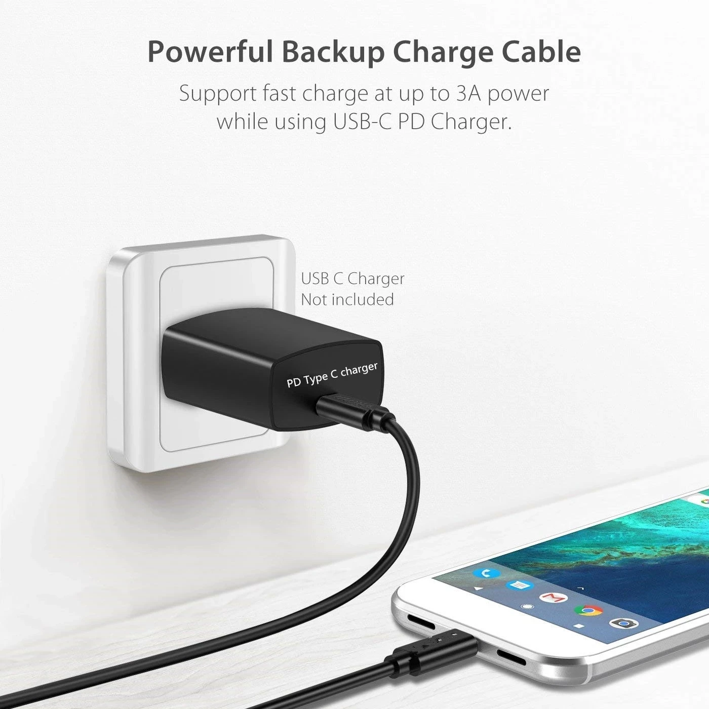 Type C Fast Charge Charging Female Usb3.0 Cord Flat White Color for Mobile Phone Charging Usb Cable - ANKUX.COM
