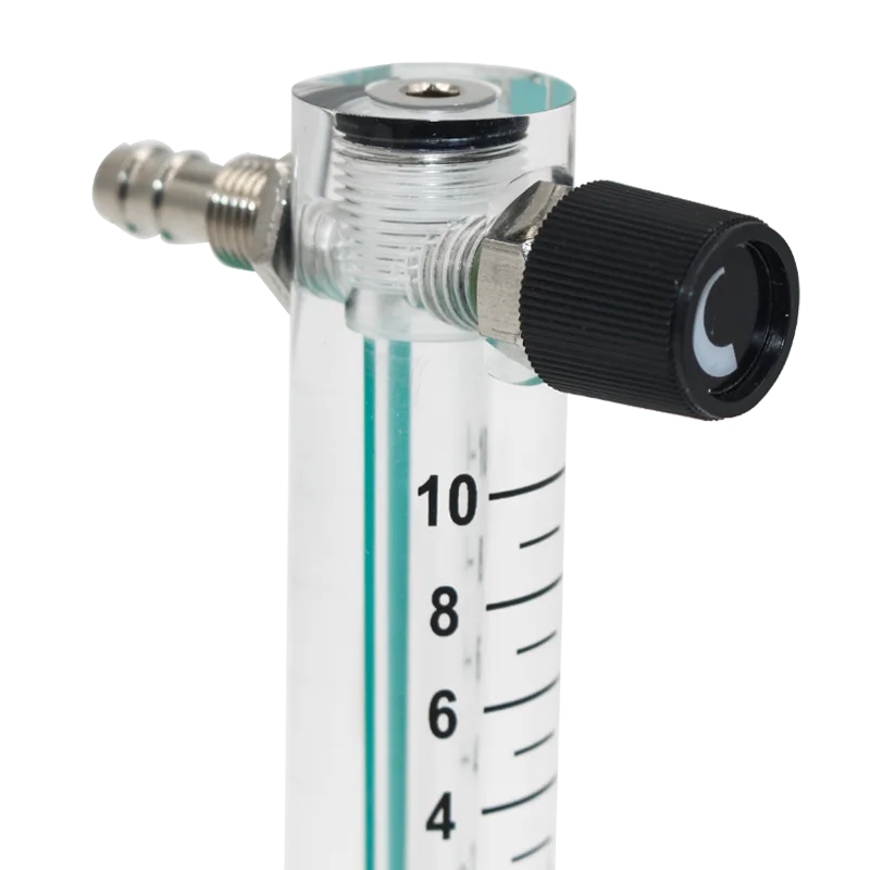 O2 Rotameter Glass Rotameter Medical Oxygen Flow Meter - 4% Accuracy