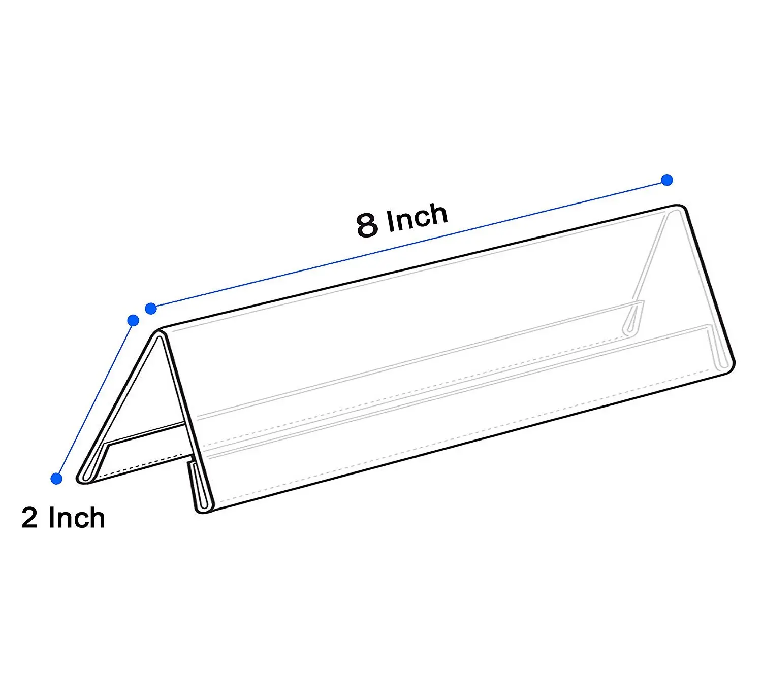 Acrylic Name Plate Holder For Office Divider Acrylic Name Plate Holder