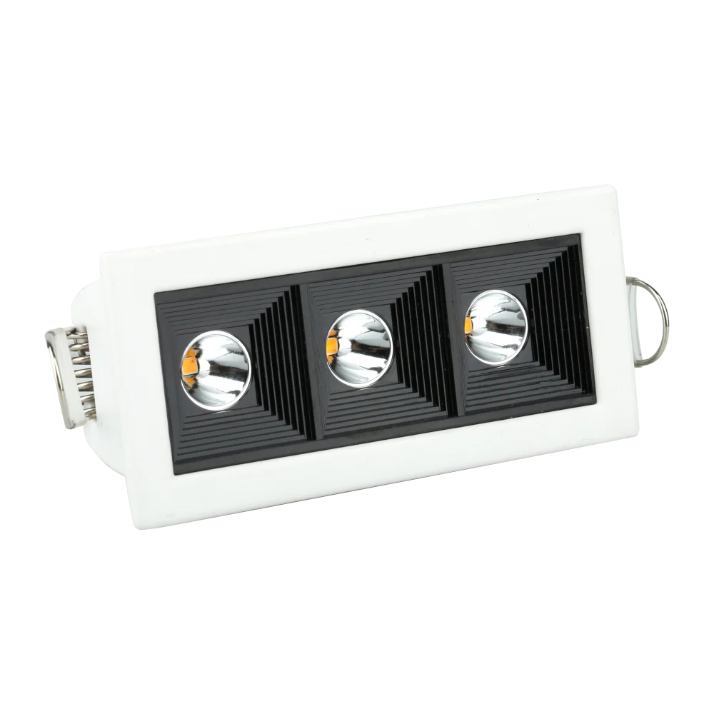 Linear recessed light track fcc led