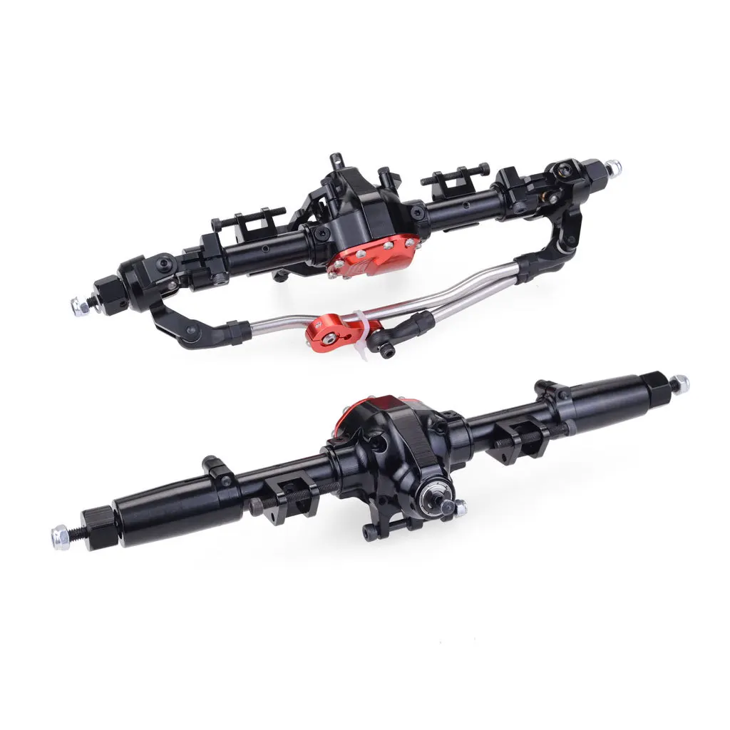 Rc Car Cnc Metal Front / Rear Axle For 110 Rc Rock Crawler Car Scx10