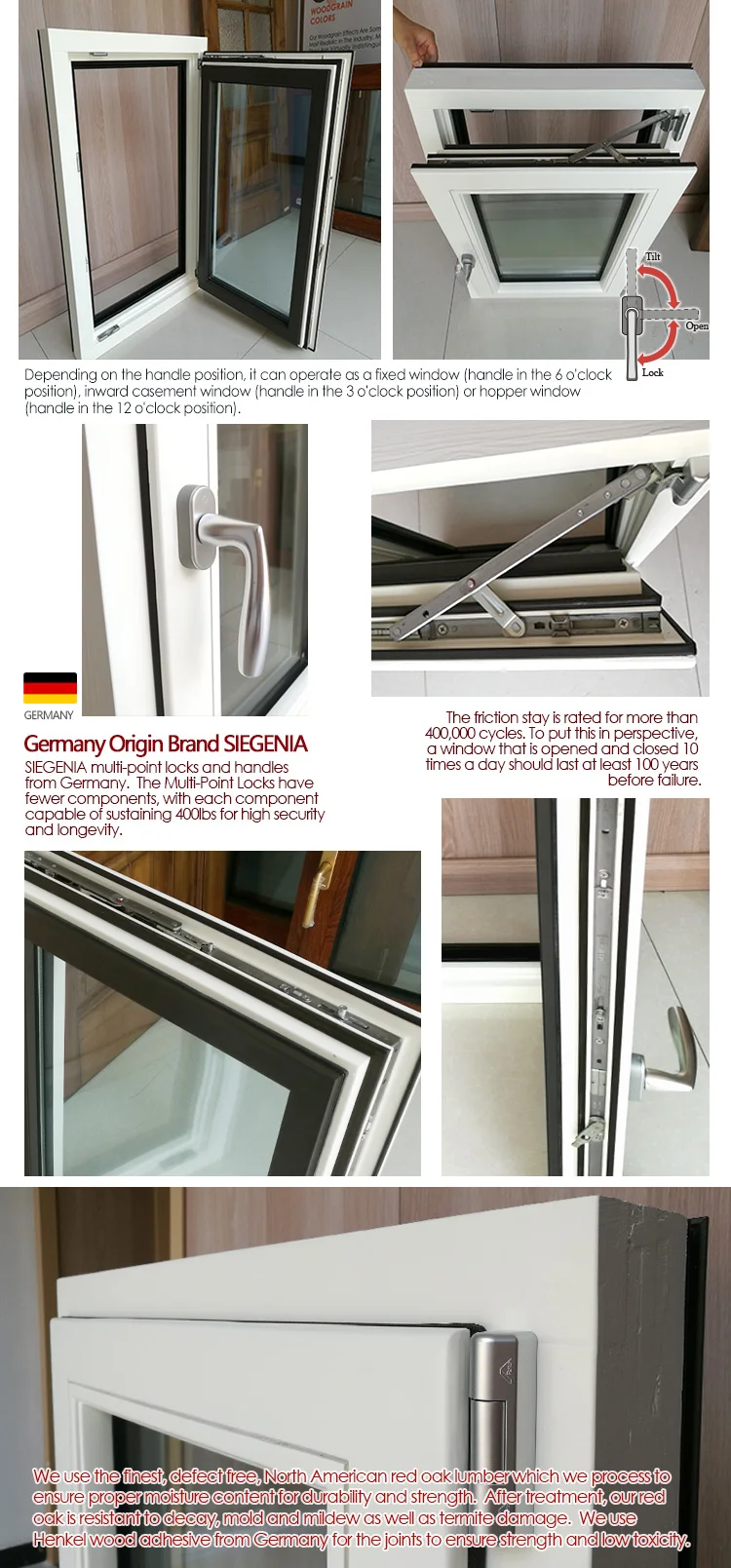 China factory supplied top quality single window design pane vs double windows energy savings semi commercial