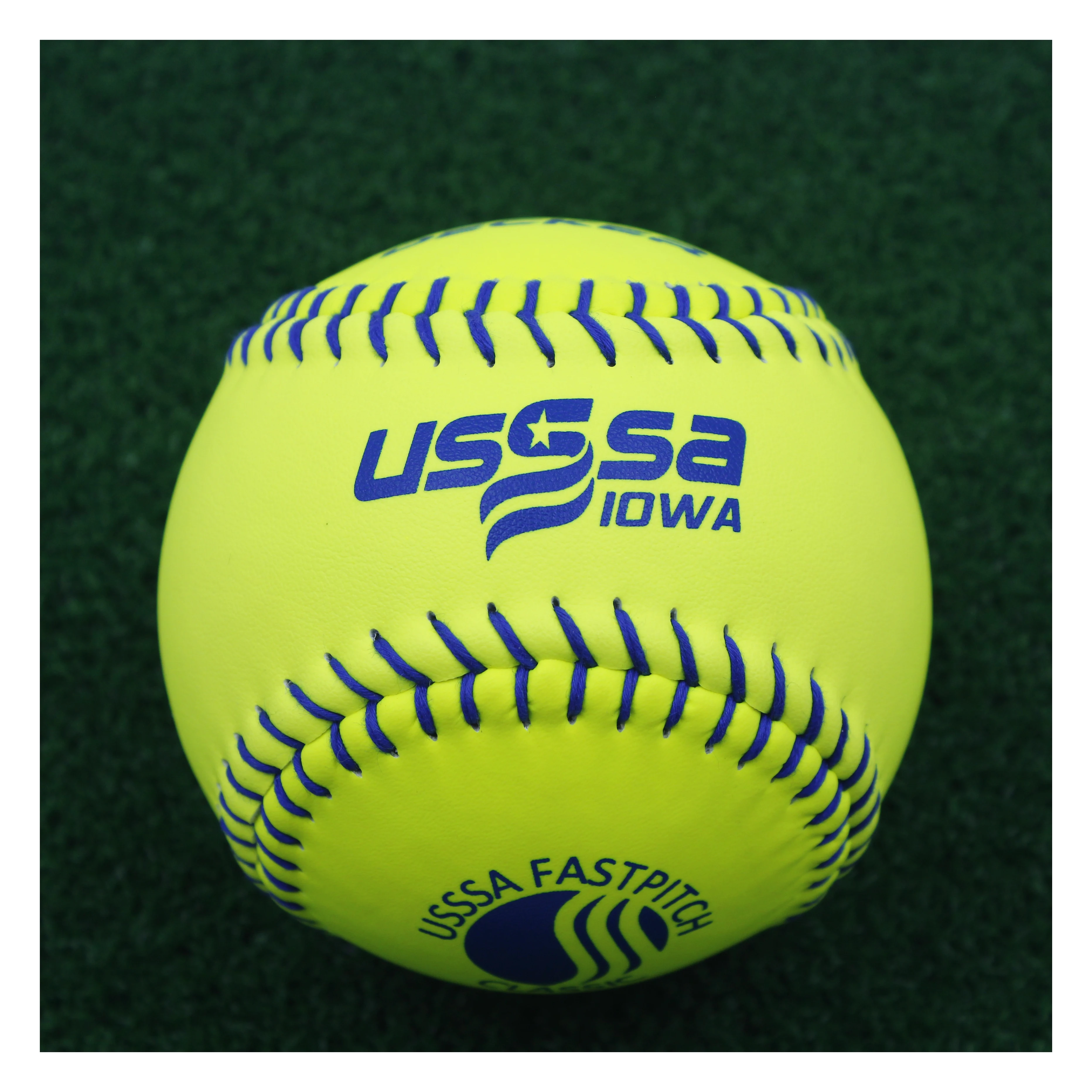 Official Leather Softball Of Usssa Fastpitch Classic Blue Seams Poly ...