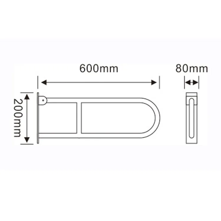 pull rosette handle grab bar