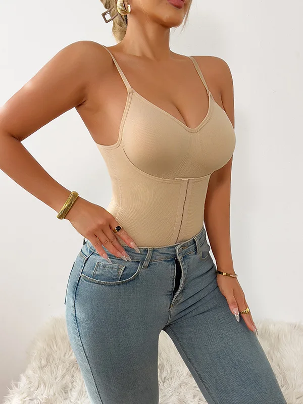 HKRXEC Open-Bust Side-Buckle Shaping Bodysuit Brief