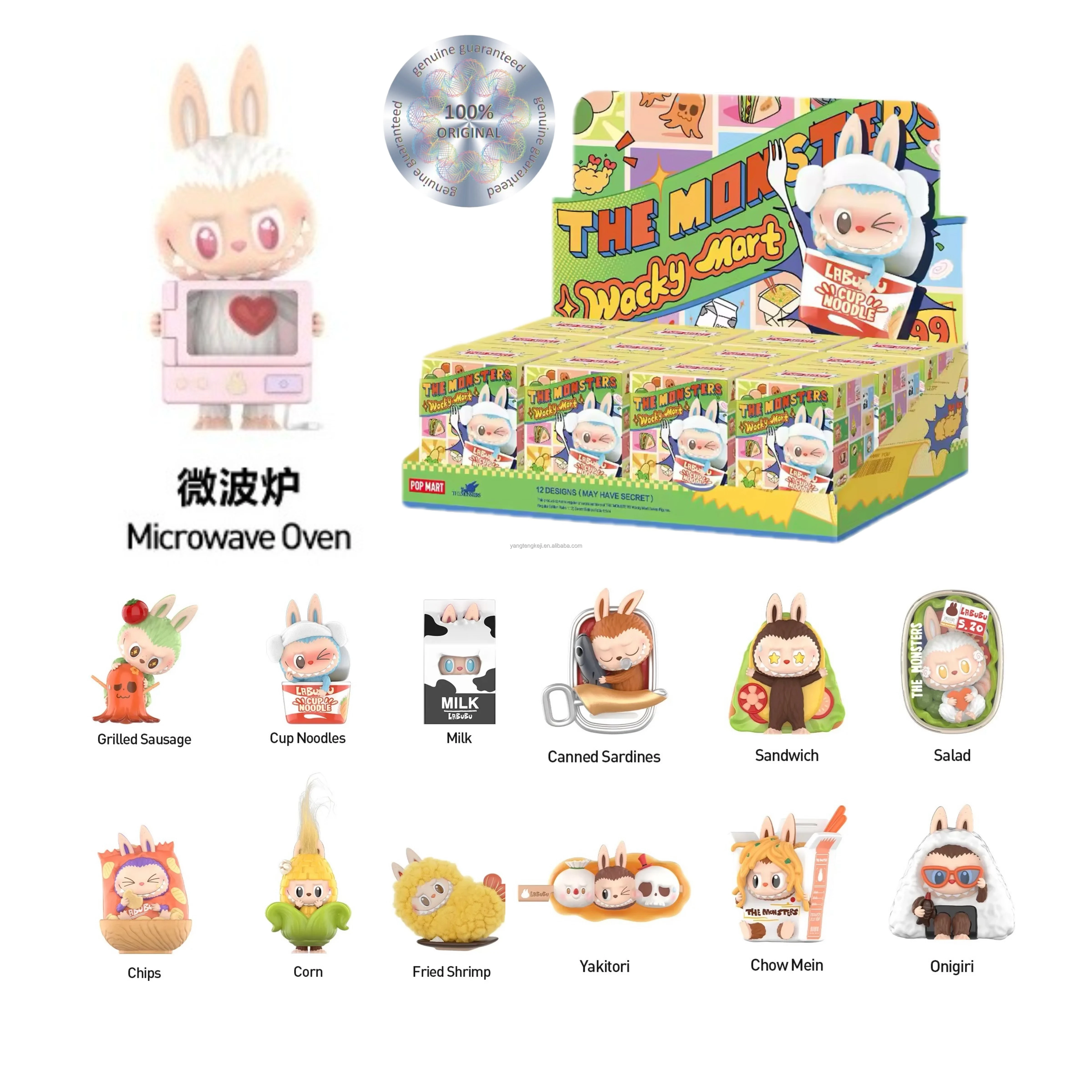 Hot Selling Original POPMART Labubu Wacky Mart Figures - Cute