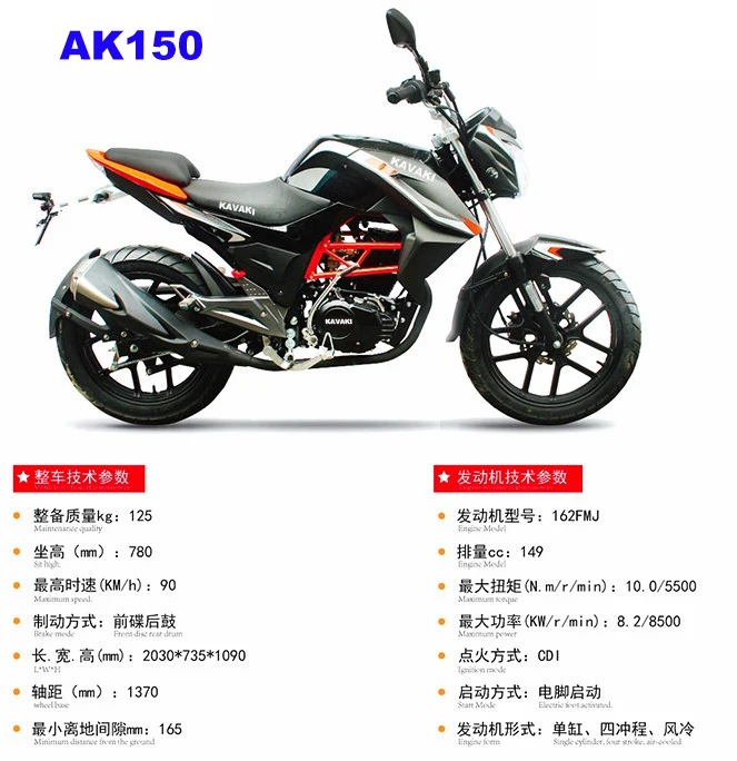 Guangzhou factory export HAO modle GN150 hot sale Africa and Middle East JIN gasoline motorcycle