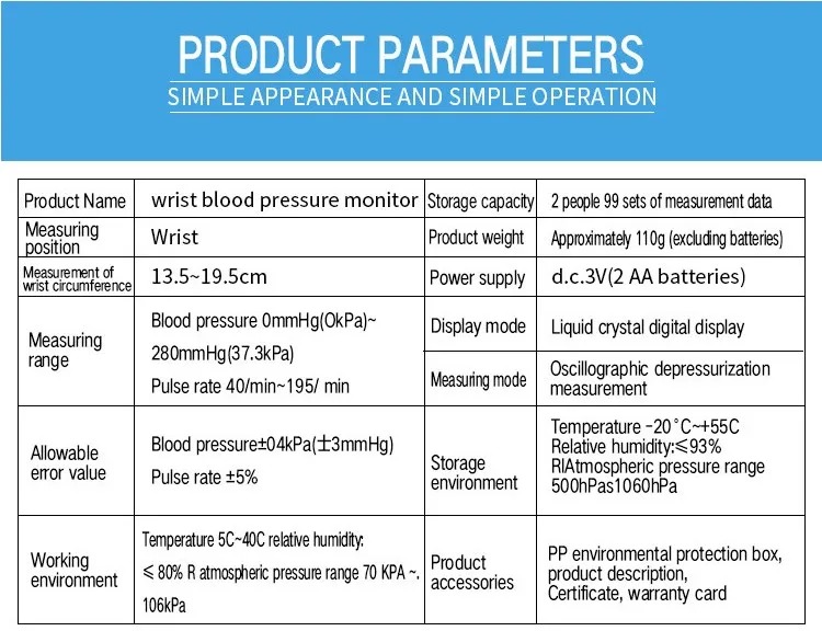 digital wrist blood pressure monitor