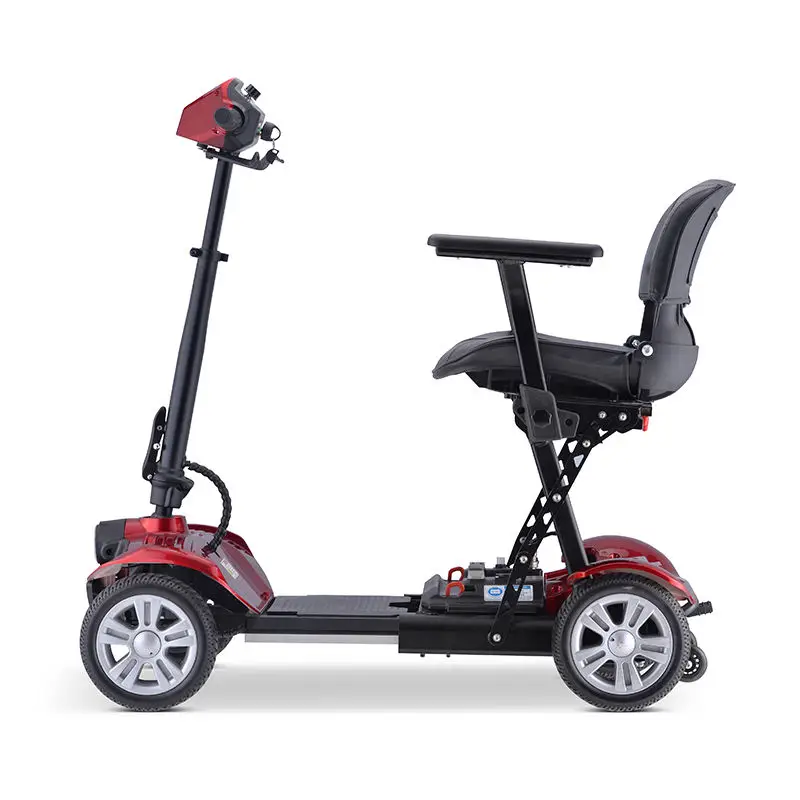 4 Wheel Electric Mobility Scooter Aluminum Lightweight Portable Folding