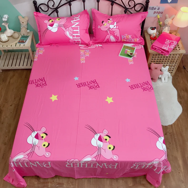 Modern children cartoon 4 piece bedding set 100% cotton printed duvet cover bed sheet set Pig Pecs
