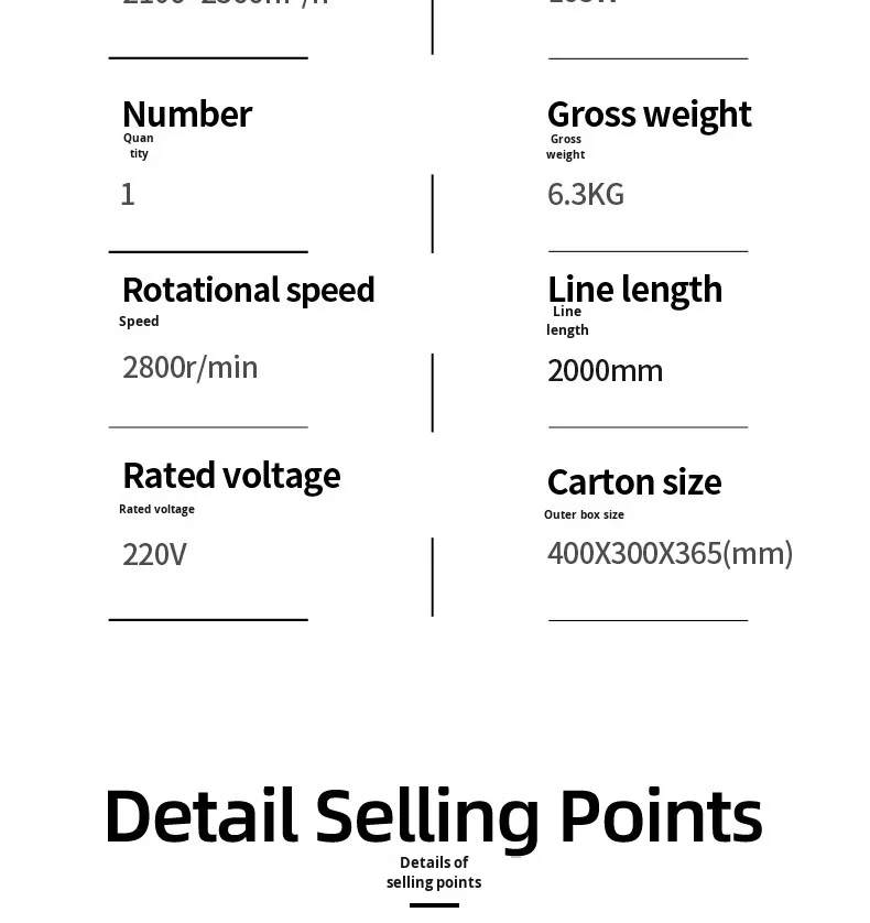 Axial Flow Fan, Portable, Aluminum, 3000rpm - detail 10