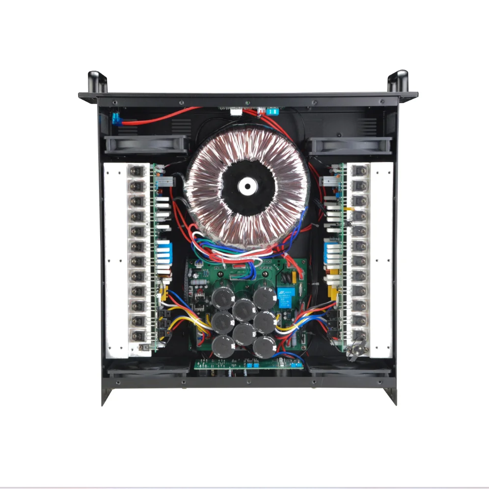 product 2 channel 22400 watt power amplifier r2400 class h professional audio stereo 3u line array speaker made of durable metal-1