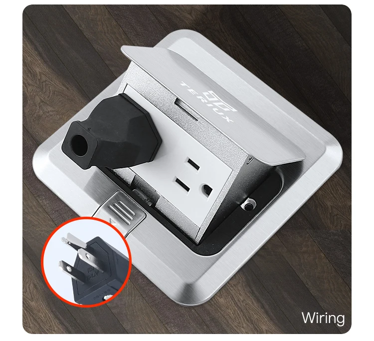 Wholesale USA standard stainless steel electrical power supply 16A pop up floor socket box