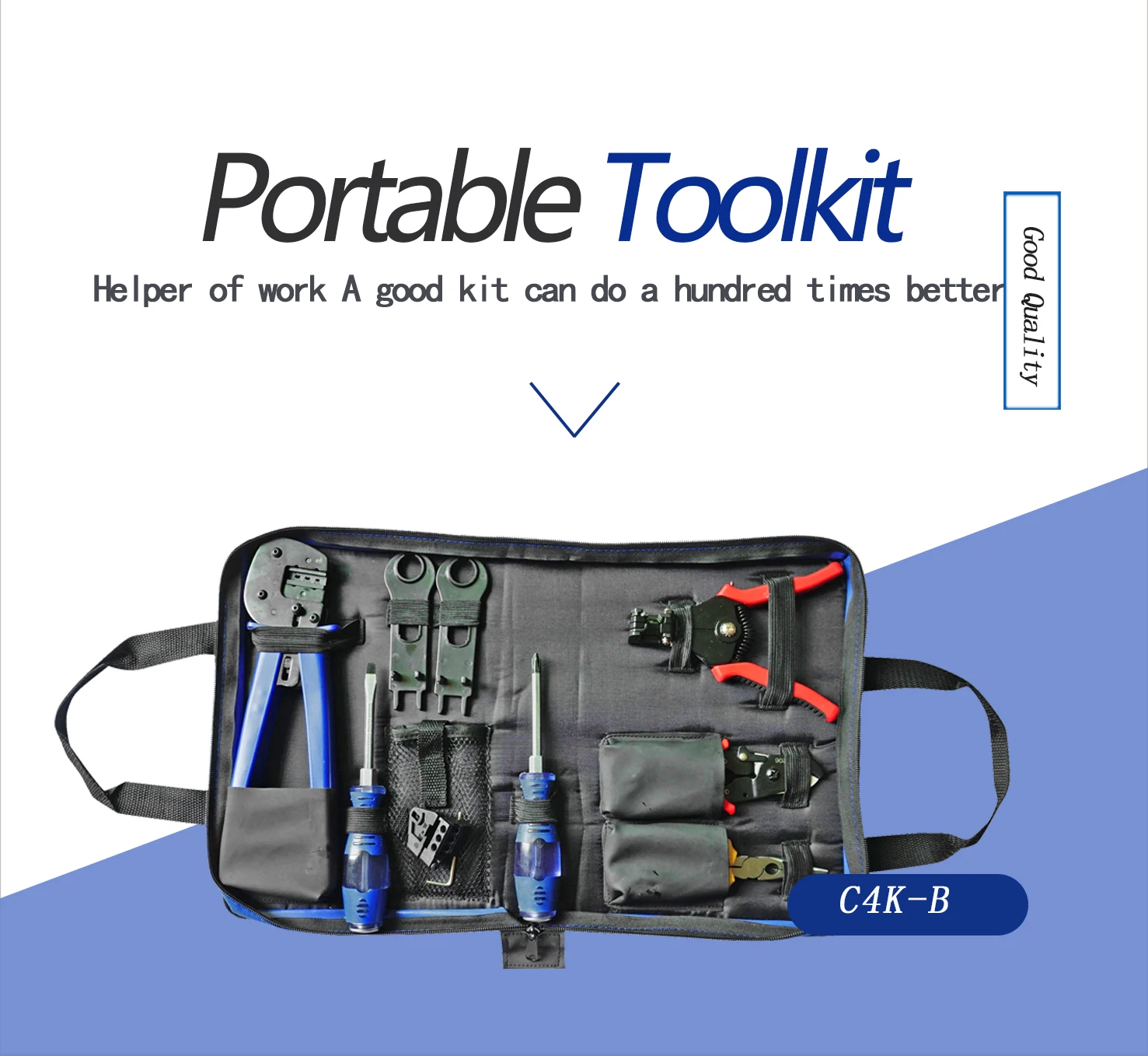 Cable Installation pv tool kit C4K-B solar cable stripper hand Tool For Assembly Solar Panel