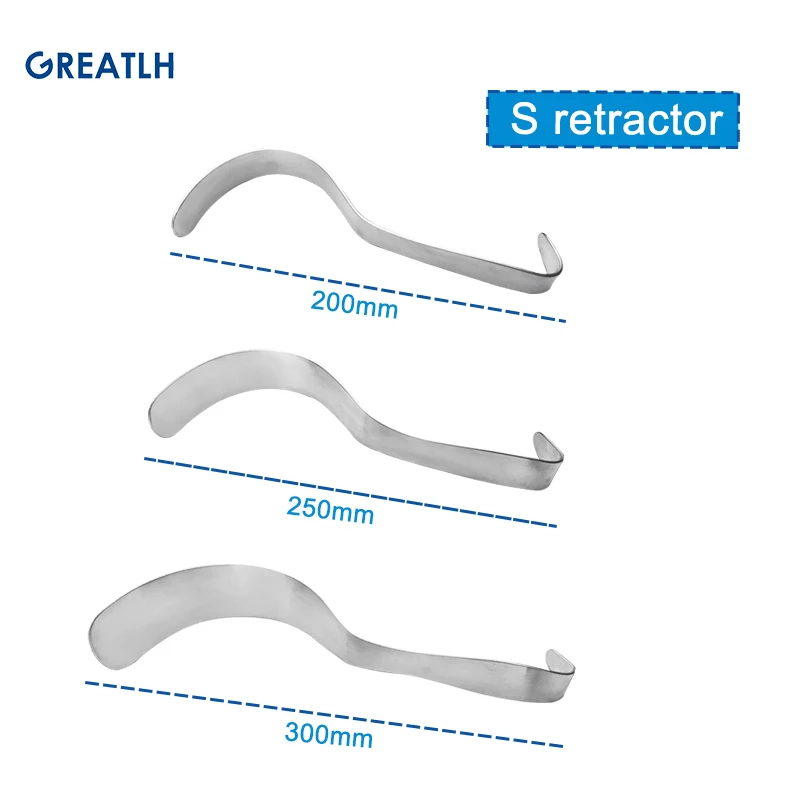 Stainless Steel S Retractor Abdominal Retractor Medical Restractor For