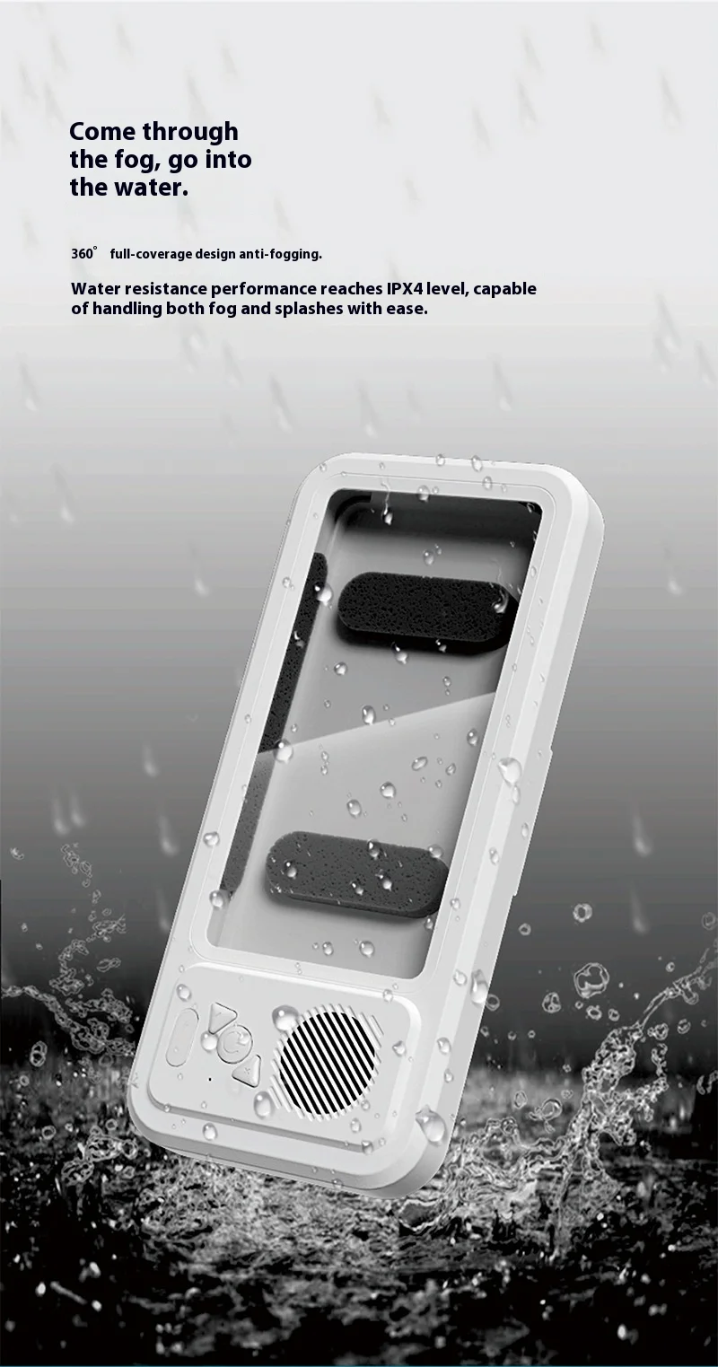 Z07浴室防水手机外壳蓝牙扬声器立体声浴缸手表电视架触摸屏框架
