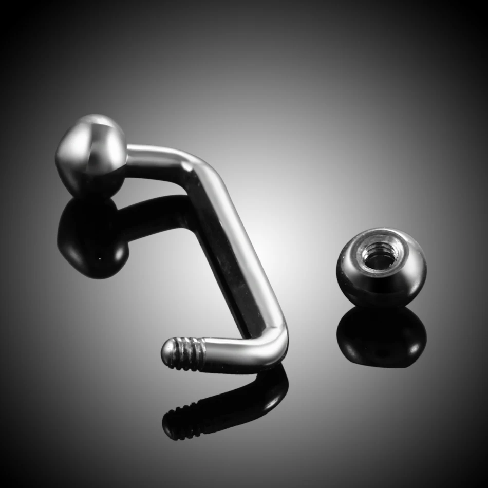 10pcs G23 Titanium Barbell Surface Bar 16g Dermal Anchor Piercing