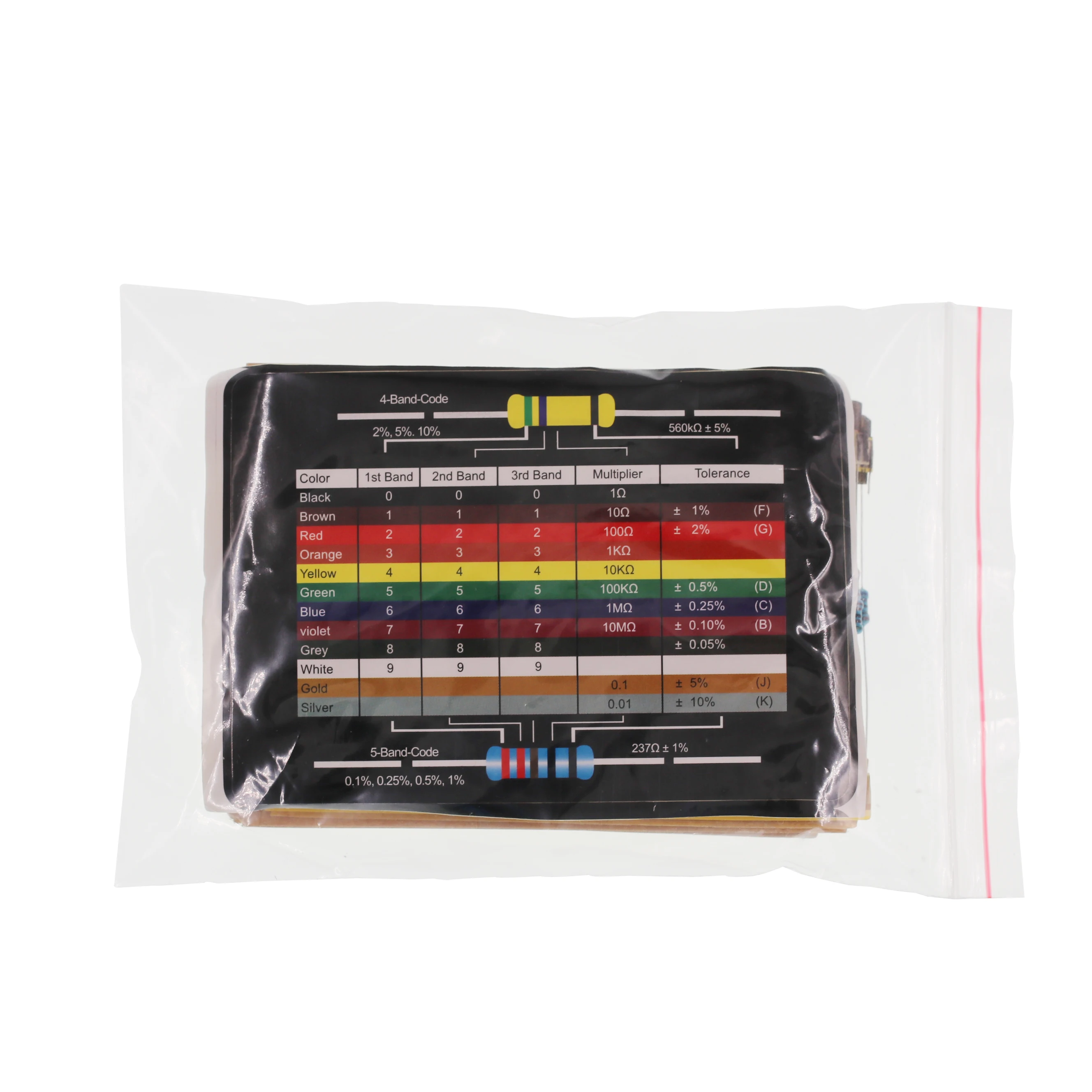 1 Pack 300pcs 10 1m Ohm 1/4w Resistance 1 Metal Film Resistor