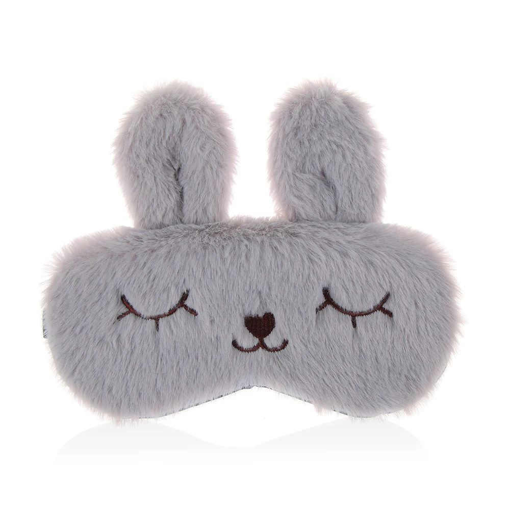 1pc 可爱动物封面睡眠面具眼罩绷带眼罩兔子冬季卡通 nap 阴影毛绒