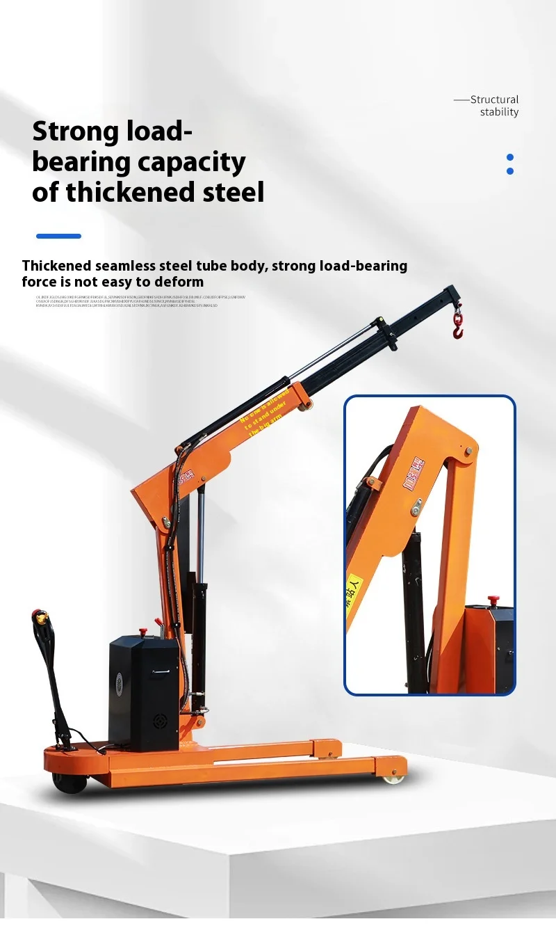 2 Ton Fully Electric Telescopic Crane - Compact & Versatile